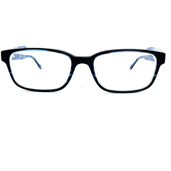 SPYDER Navy Mens Rectangular Stainless Steel Eyeglasses H14733